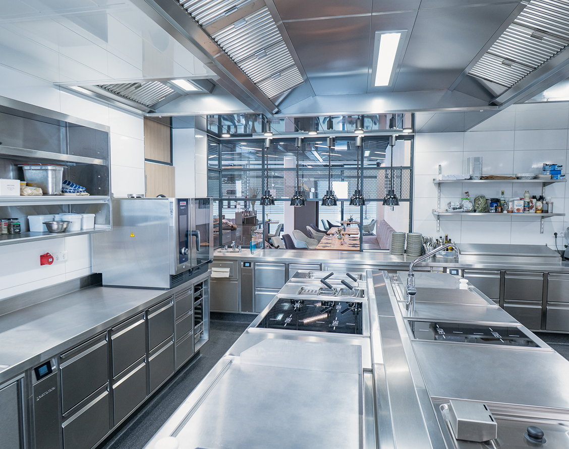 Restaurantküche mit Systemintegration